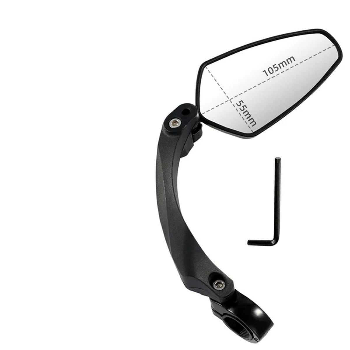 自転車用バックミラー 右用 付属の六角レンチ